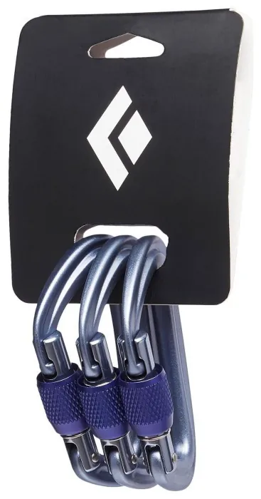 Набор карабинов Black Diamond LitetForge Screwgate 3 Pack, Grey, р.