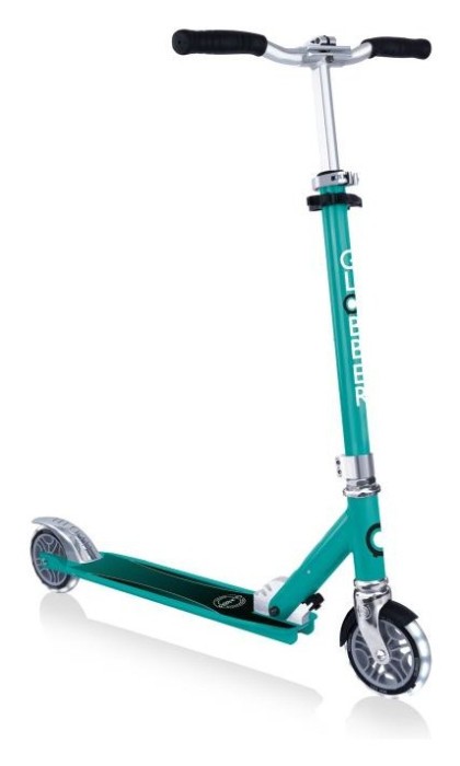 Самокат GLOBBER серії FLOW ELEMENT LIGHTS, нефритовий, колеса з підсвіткою, до 100кг, 5+, 2 колеса