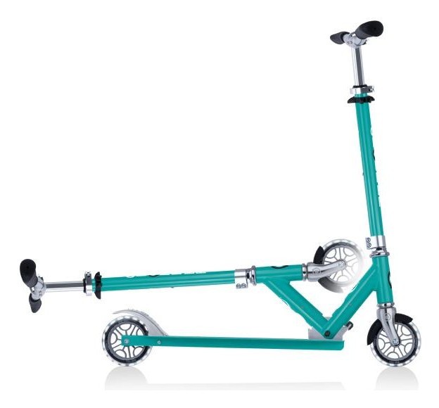 Самокат GLOBBER серії FLOW ELEMENT LIGHTS, нефритовий, колеса з підсвіткою, до 100кг, 5+, 2 колеса, укр, укр