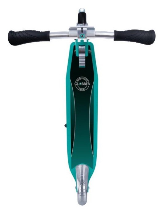 Самокат GLOBBER серії FLOW ELEMENT LIGHTS, нефритовий, колеса з підсвіткою, до 100кг, 5+, 2 колеса, укр, укр