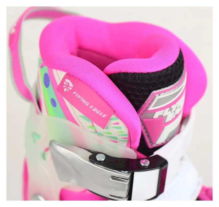 Дитячі розсувні роликові коньки Flying Eagle S6S Junior рожеві