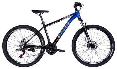 Велосипед AL 27.5" SPACE PHAETON DD FR рама-17" черно-синий 2026