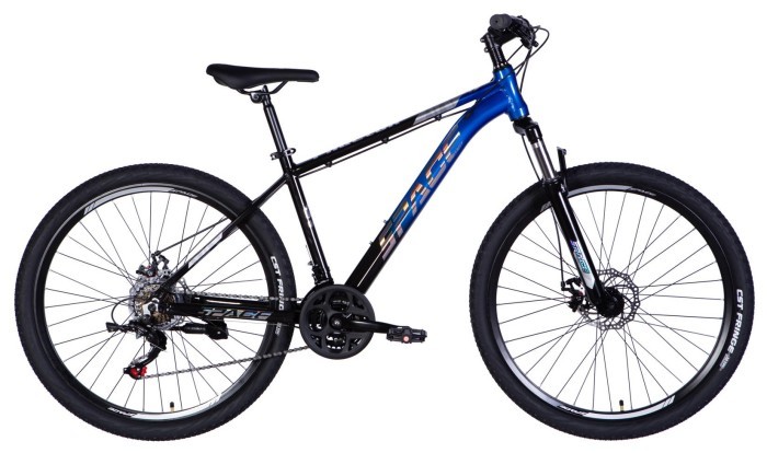 Велосипед AL 27.5" SPACE PHAETON DD FR рама-17" черно-синий 2026