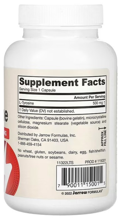 L-Tyrosine 500 mg - 100 caps