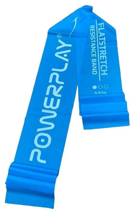 Стрічка-еспандер для фітнесу та реабілітації PowerPlay 4112 0.4мм MediBand Light Синя (6.8 кг)