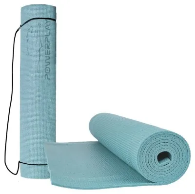 Коврик для йоги та фітнесу PowerPlay 4010 PVC Yoga Mat Зелений (173x61x0.6)