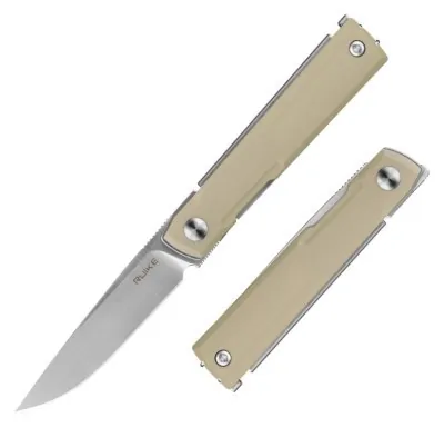 Нож складной карманный Ruike D712-T, (7.7 см) 8Cr13MoV/G10 белый