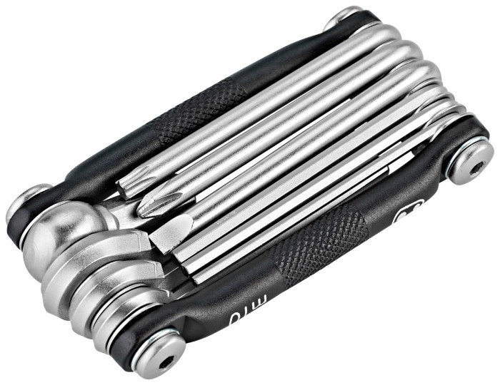 Мультитул Crankbrothers M10, 2/2.5/3/4/5/6/8мм, T25, Phillips #2, flat #2, черный