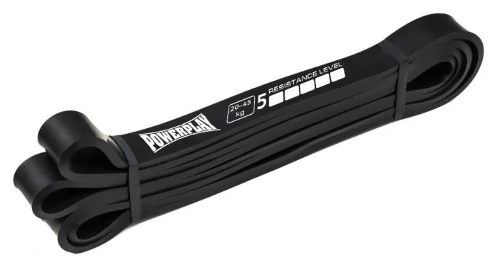 Еспандер-петля (гумка для фітнесу та кроссфіту) PowerPlay 4117 Power Band Чорна (16-32kg)