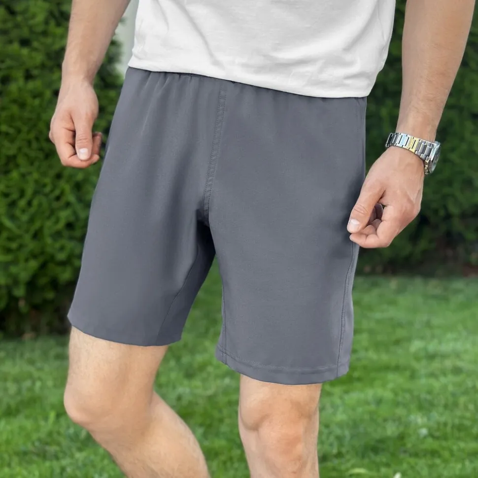 Плавальні шорти чоловічі темно-сірі Pobedov Vocation Dark Gray (XXXL)