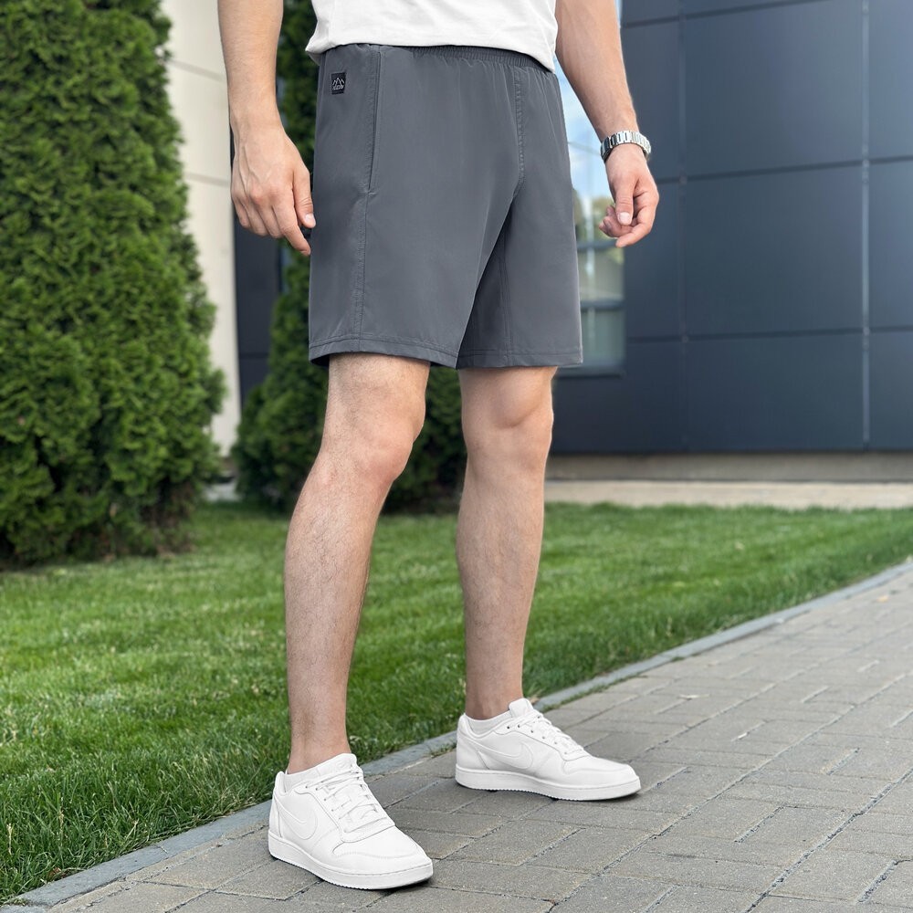 Плавальні шорти чоловічі темно-сірі Pobedov Vocation Dark Gray