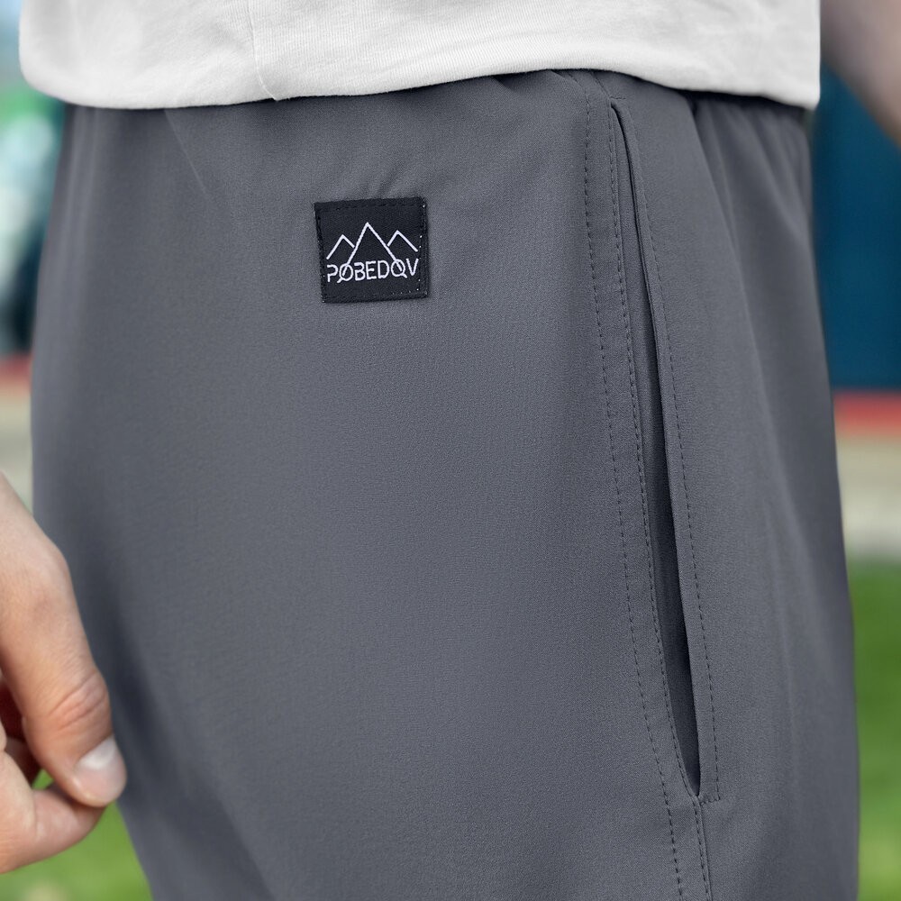 Плавальні шорти чоловічі темно-сірі Pobedov Vocation Dark Gray