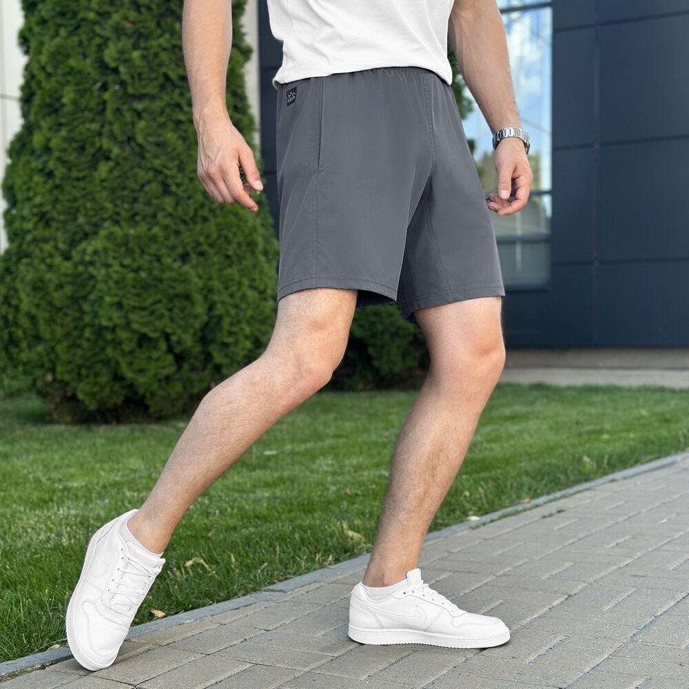 Плавальні шорти чоловічі темно-сірі Pobedov Vocation Dark Gray