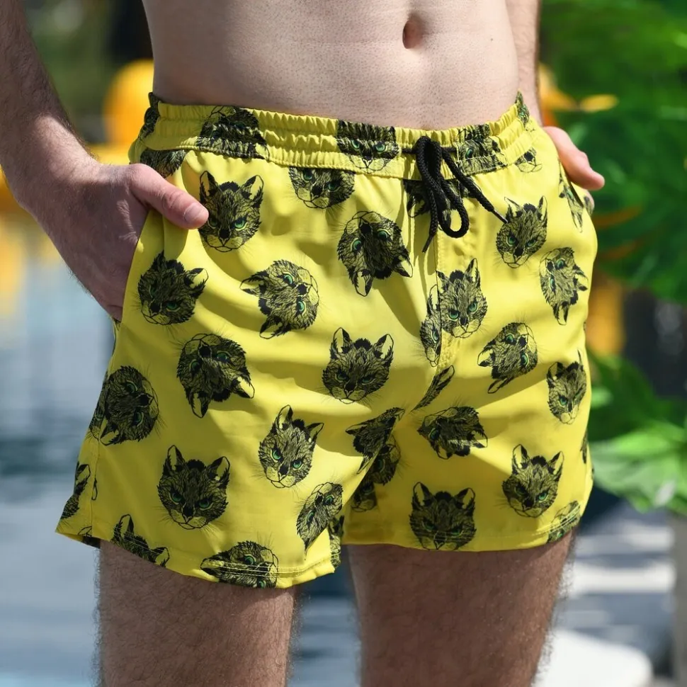 Плавальні шорти чоловічі Pobedov Pool day Kotiki (M)
