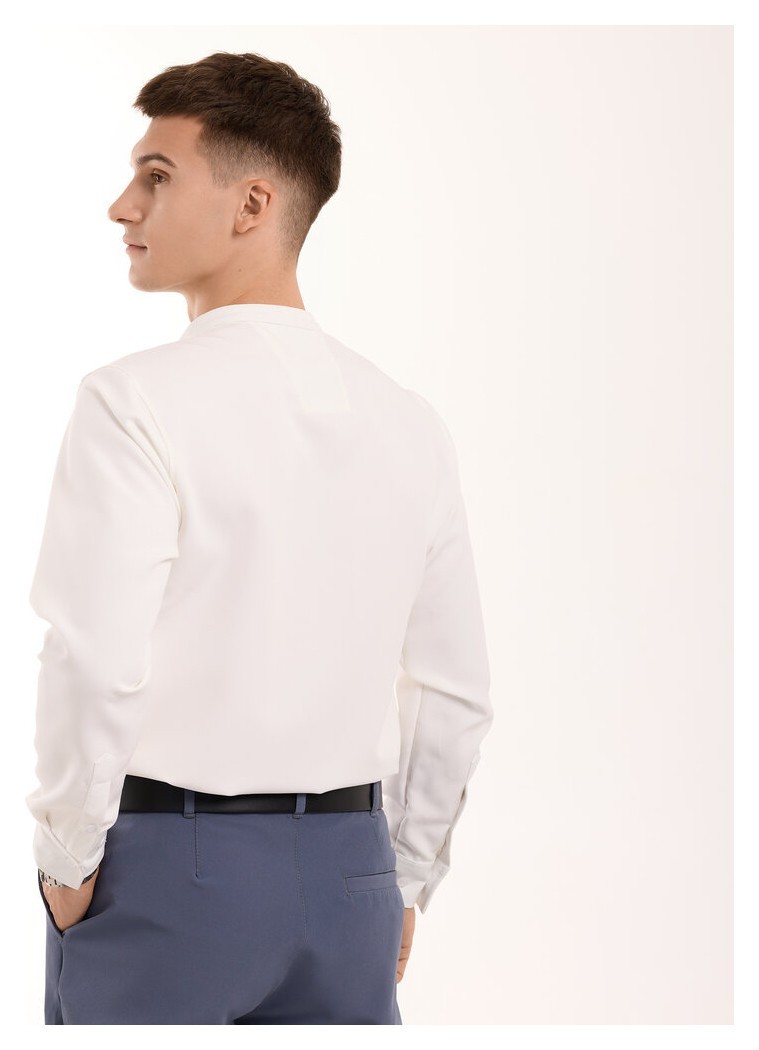 Молочна сорочка чоловіча з довгими рукавами Pobedov Legend