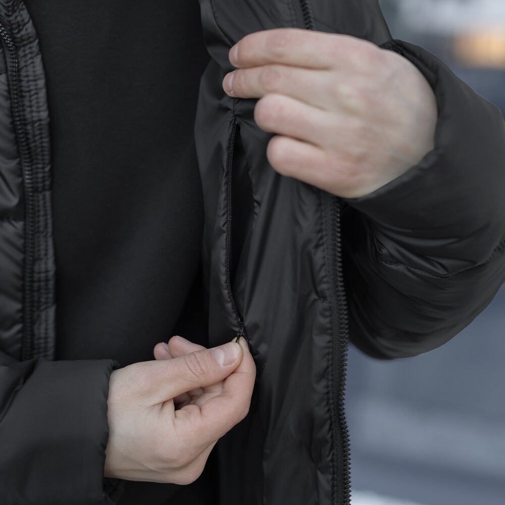 Чоловіча зимова куртка чорна Pobedov Bubble Gum