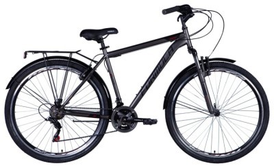 Велосипед ST 28" Formula MAGNUM AM Vbr рама- с багажником задн St с крылом St 2024 (серебристый (м))