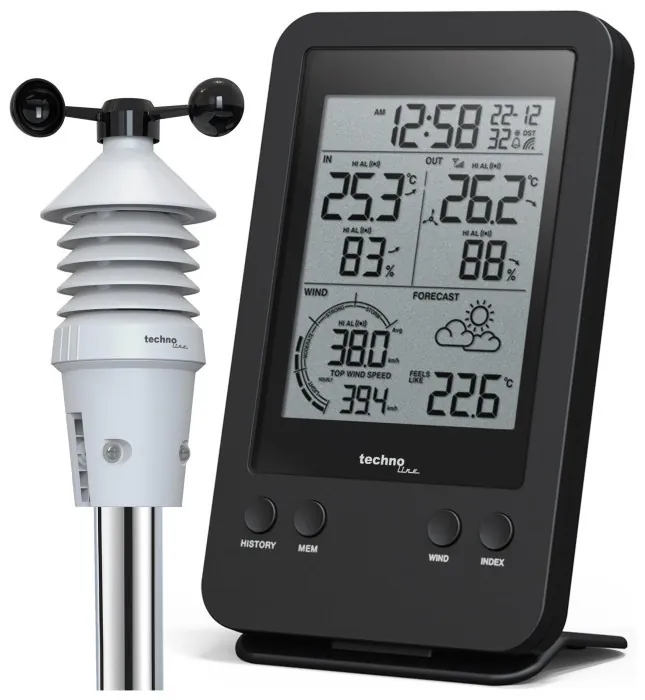 Метеостанція Technoline WS9008 Black (WS9008)