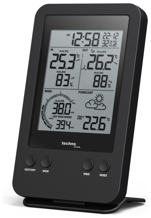 Метеостанція Technoline WS9008 Black (WS9008)