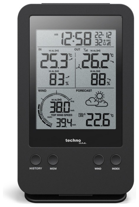 Метеостанція Technoline WS9008 Black (WS9008)
