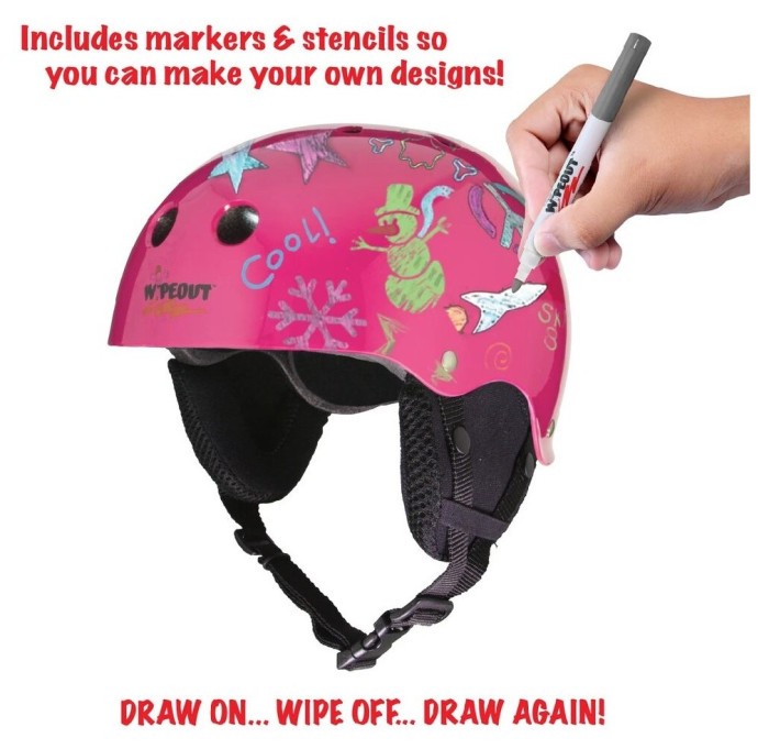 Шолом Triple8 Wipeout Snow Deluxe Helmet Neon Pink (8+)