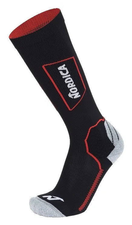 Носки чоловічі для туризму Nordica COMPETITION 45-47 Black/red (13565) (45-47 black, red)