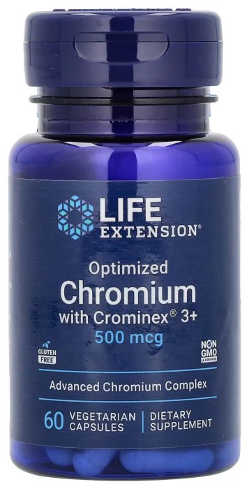 Optimized Chromium with Crominex® 3+ 500 mcg - 60 vcaps (Поврежденная банка)