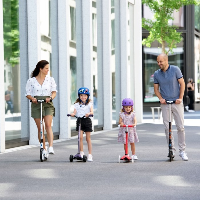 Защитный шлем MICRO - ФИОЛЕТОВЫЙ С ЦВЕТАМИ (48-53 cm, S)