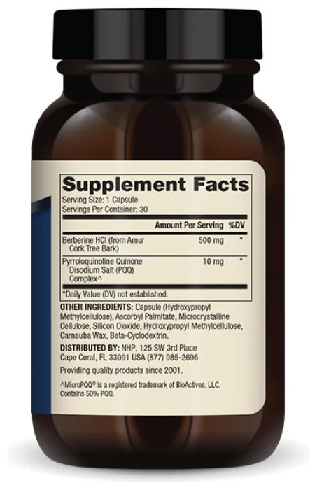 Berberine and MicroPQQ Advanced - 30 caps