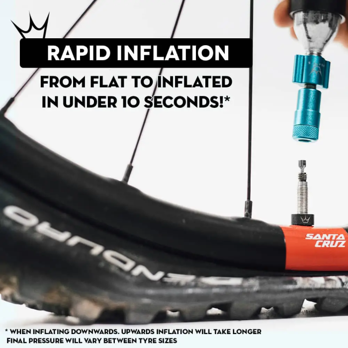 Насос Peaty's Holeshot CO2 Tyre Inflator, MTB 25g, Red