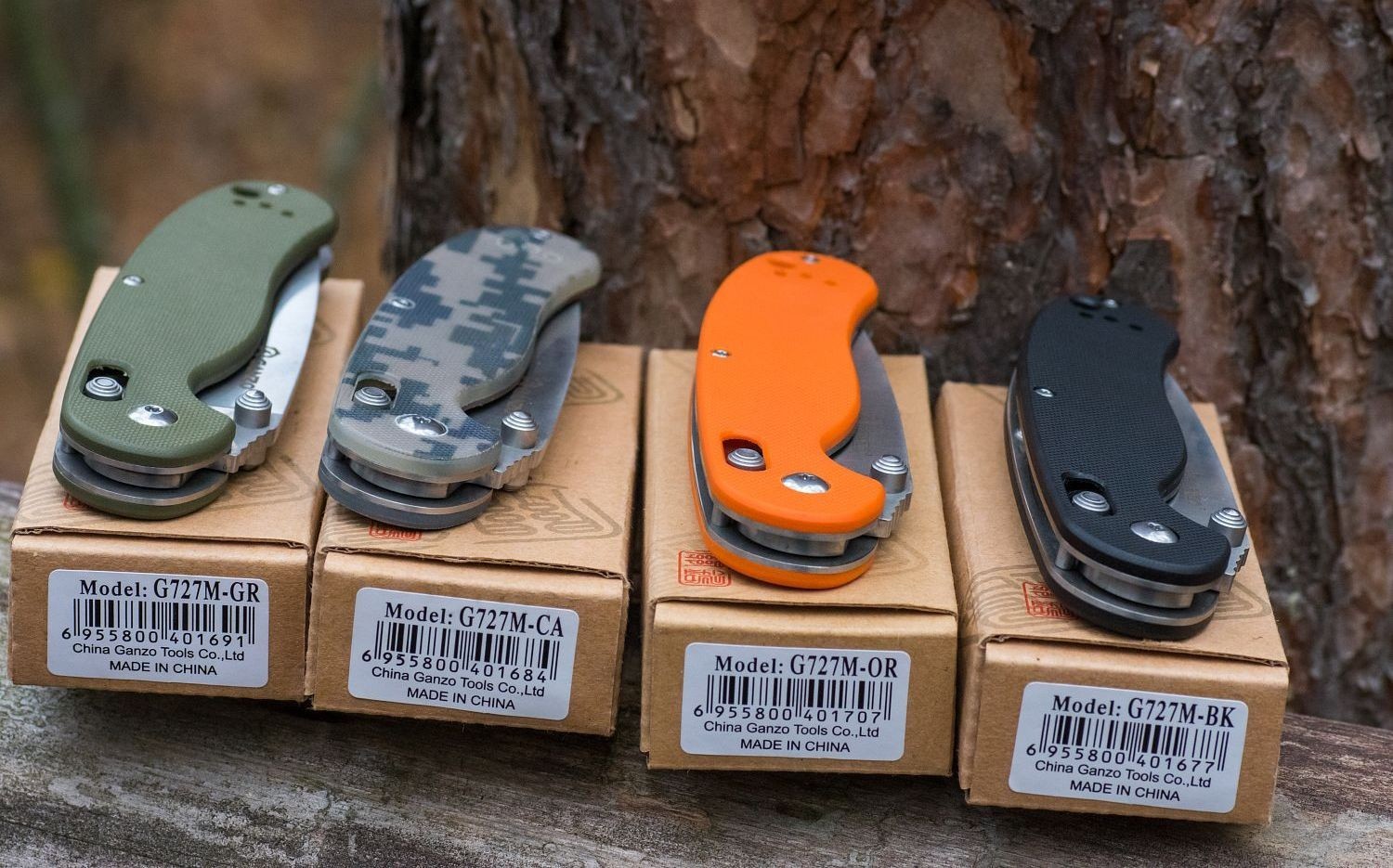 Ніж складаний Ganzo G727M камуфляж, укр, укр