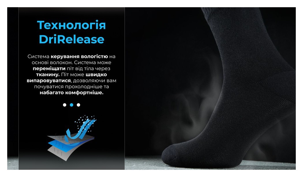 Шкарпетки водонепроникні Dexshell Ultra Thin Crew BLK, р-р XL, чорний