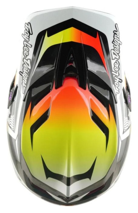 Вело шолом TLD D4 CARBON HELMET; LINED UP [BLACK] M