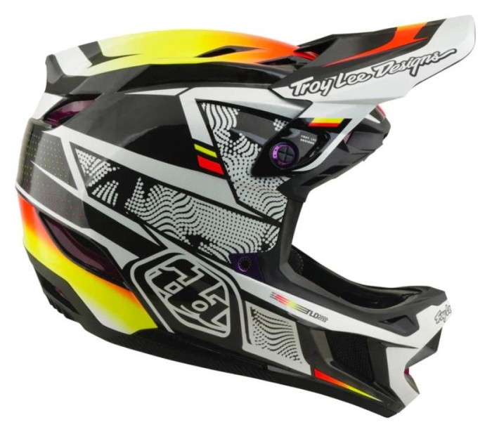 Вело шолом TLD D4 CARBON HELMET; LINED UP [BLACK] M