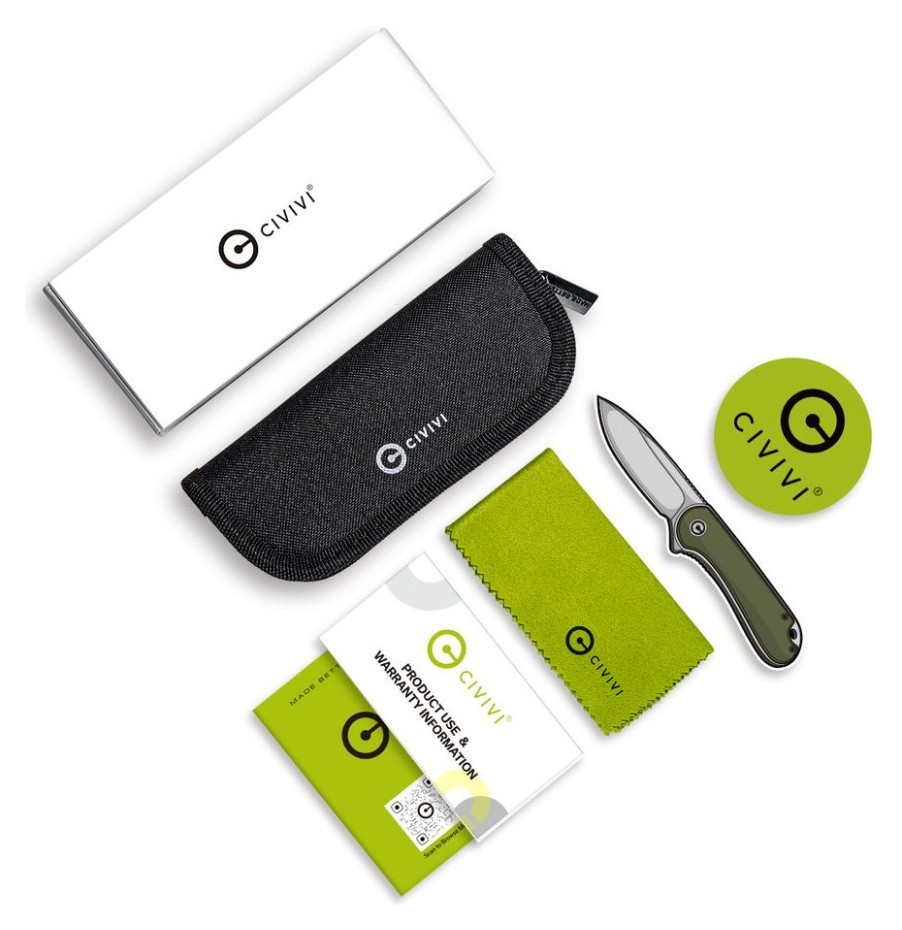 Ніж складаний Civivi Button Lock Elementum C18062P-7, укр, укр