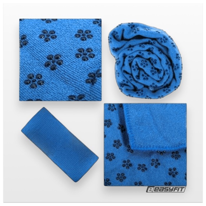 Рушник для йоги EasyFit Yoga Mat Towel з мікрофібри (Синій)