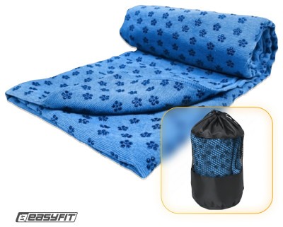 Полотенце для йоги EasyFit Yoga Mat Towel из микрофибры (Синий)