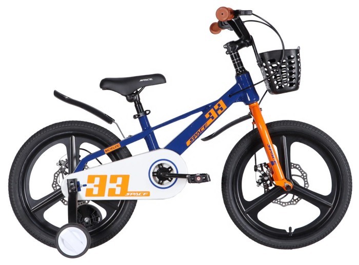 Велосипед MG 18" SPACE KID ORION DD рама-10" синiй з помаранчевим 2026, укр, укр