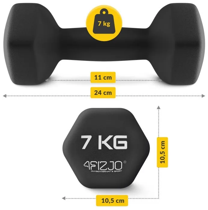 Гантелі вінілові 4FIZJO Classic 2 x 7 кг (P-5905973403207)