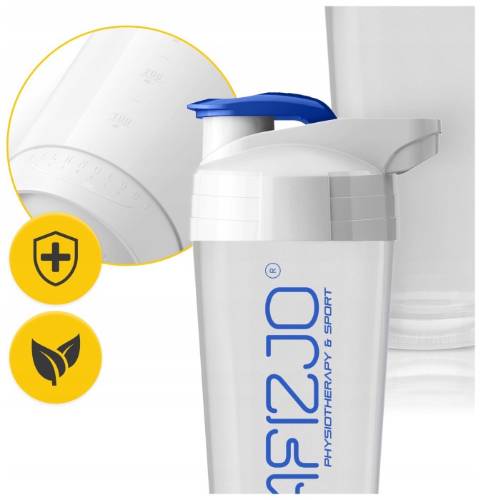 Шейкер спортивный 4FIZJO Ultra 700 мл White/Blue (P-5905973407076)