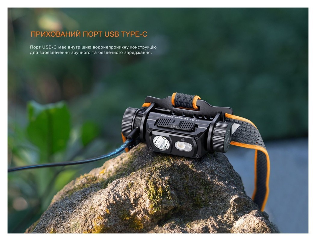 Ліхтар налобний Fenix HM60R 2.0, укр, укр