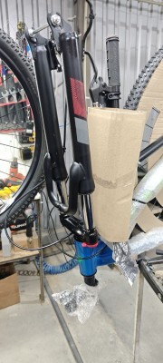 Велосипед уцененный AL 29" Formula THOR DD CS рама-21" синий с зеленым 2026