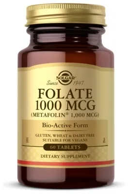Folate 1000mcg (Metafolin® 1,000 mcg) - 60 tabs