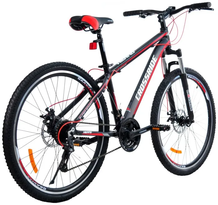 ВЕЛОСИПЕД CROSSRIDE 27,5 MTB ST "HILAND", Чорно-червоний