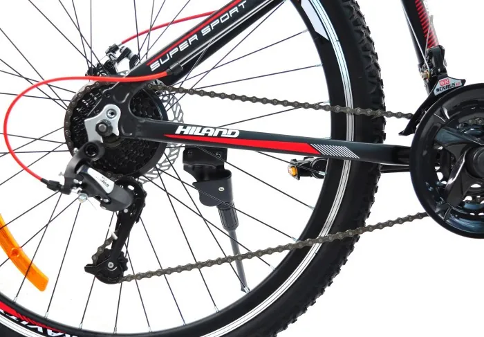 ВЕЛОСИПЕД CROSSRIDE 27,5 MTB ST "HILAND", Чорно-червоний