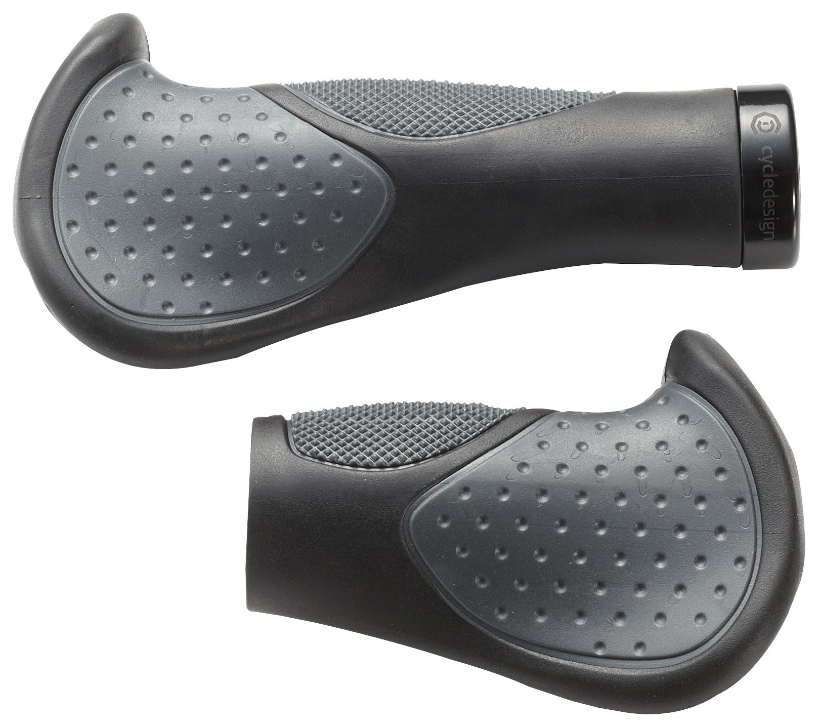 Грипсы для велосипеда Cycledesign ERGO LOCK-ON 139 мм Black/grey (GP0041)