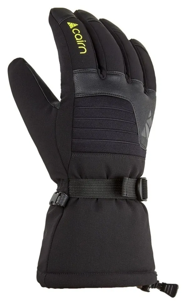 Рукавички Cairn Olympus full black-lemon (7,5)