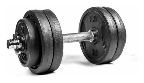 Гантель розбірний металевий RN-Sport 13,5 кг (RN_QTR13), укр, укр