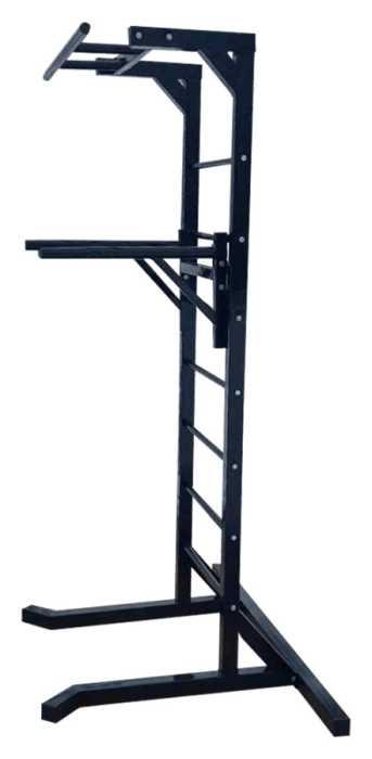 Турник, бруси та прес, окремостояща шведська стінка Чорна (60х60 мм)