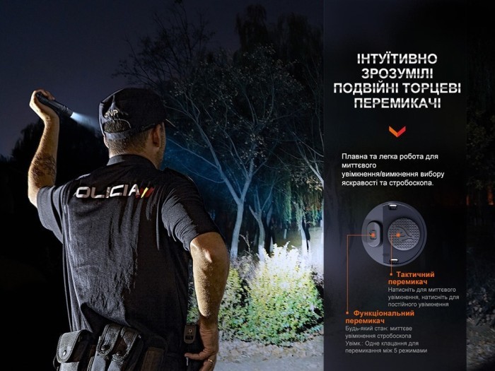 Ліхтар тактичний Fenix PD36R Pro RED, укр, укр